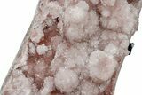 Sparkly, Pink Amethyst Geode Section on Metal Stand - Brazil #206973-7